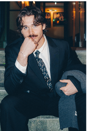 Premium Blazer met dubbele rijsten - Zwart