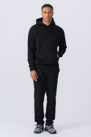 Essential sweatset met capuchon - zwart