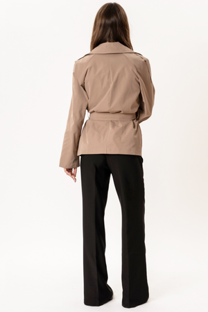 Sia korte trenchcoat - Camel