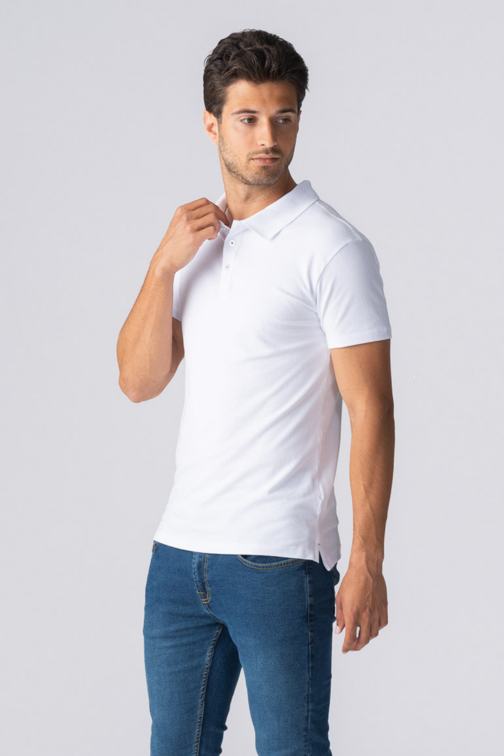 Muscle Polo shirt - wit