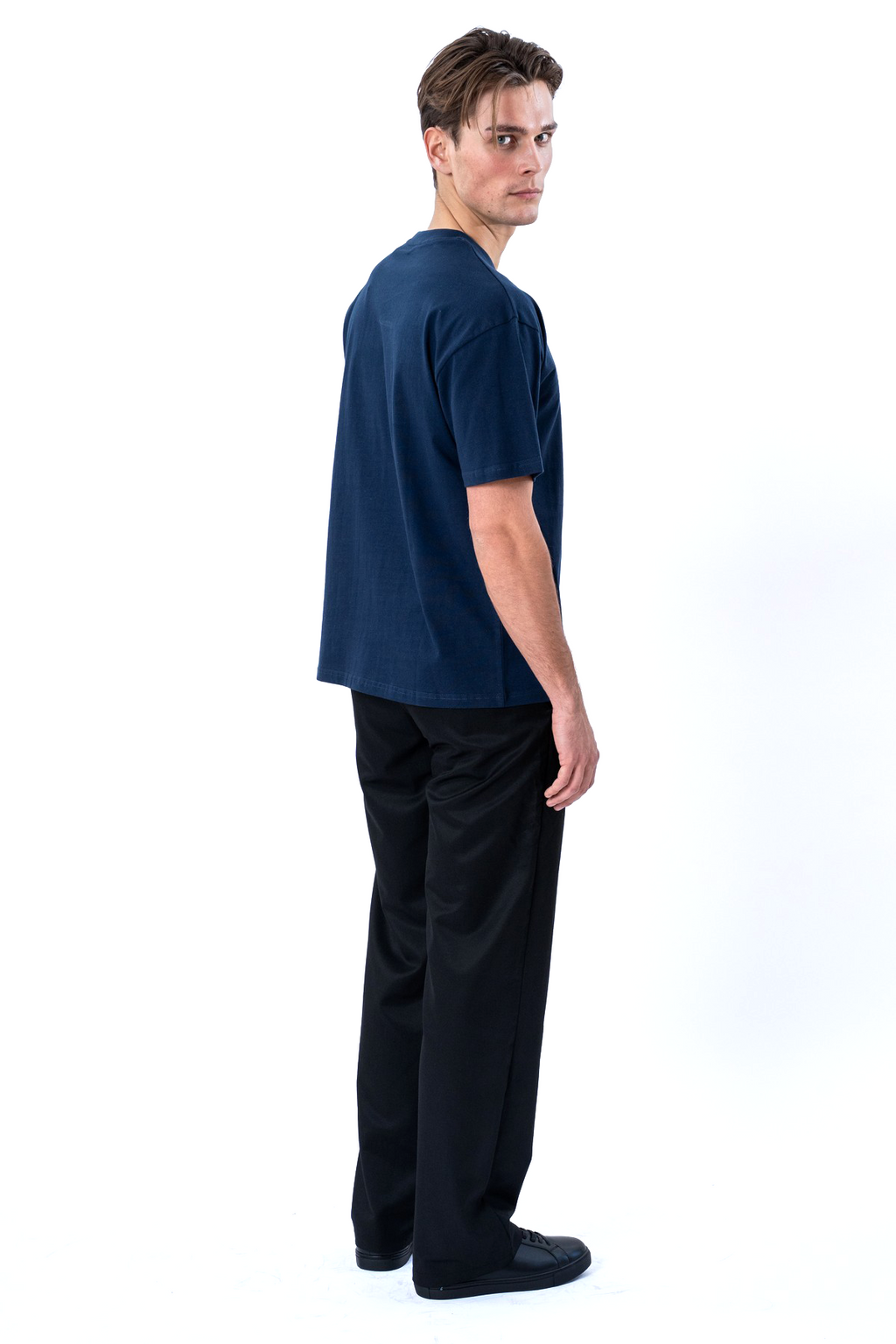 Boxy T-shirt - Marineblauw