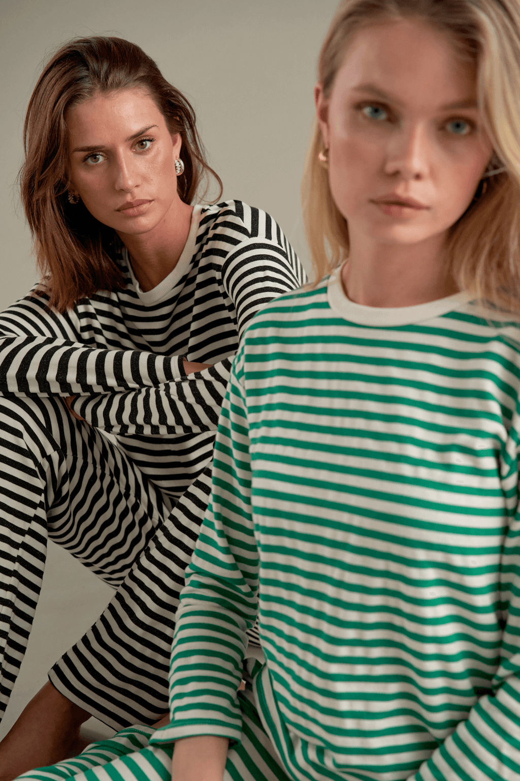 Gestreept shirt - Zwart