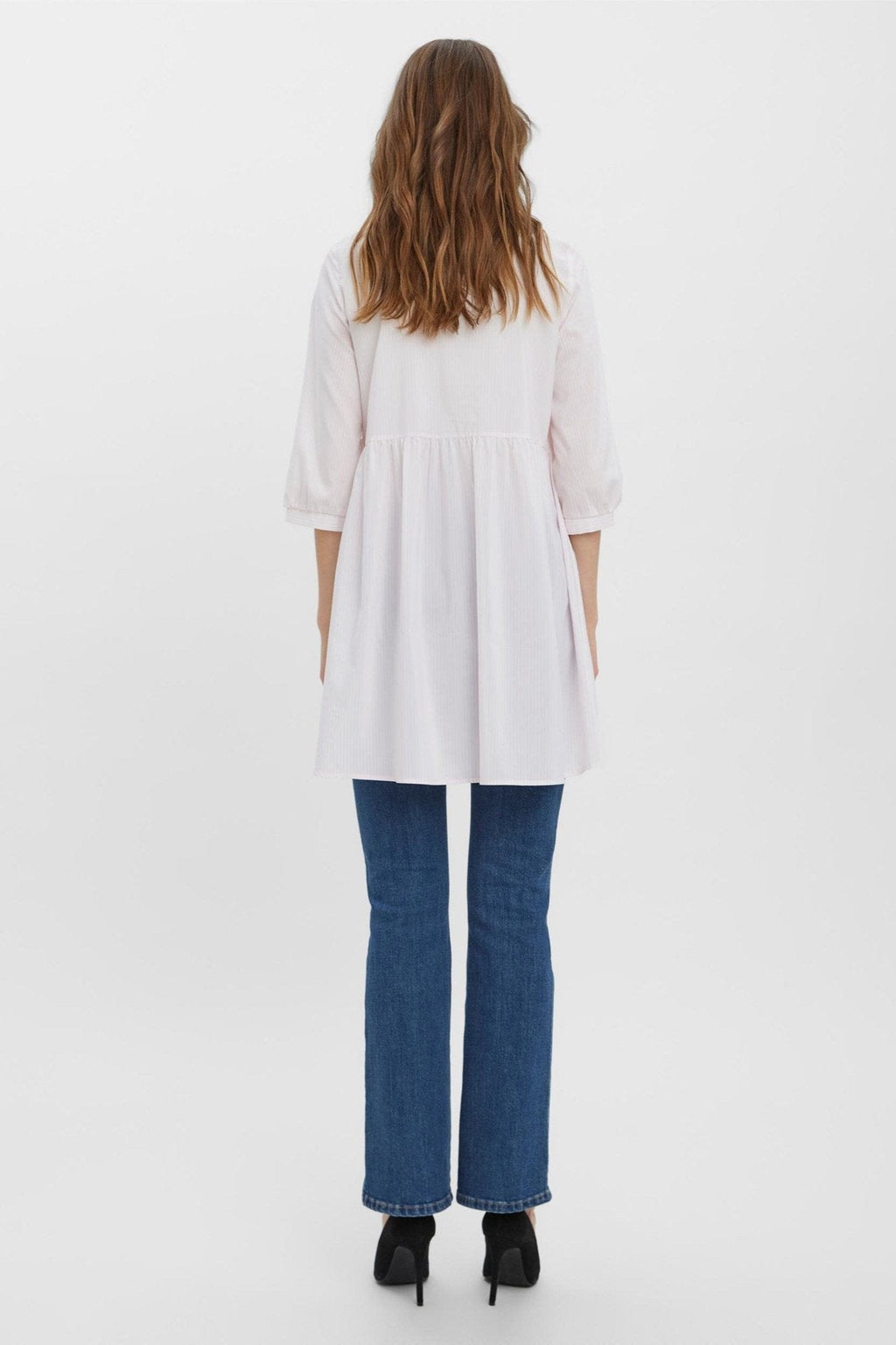 Sisi 3/4 jurk - parfait roze