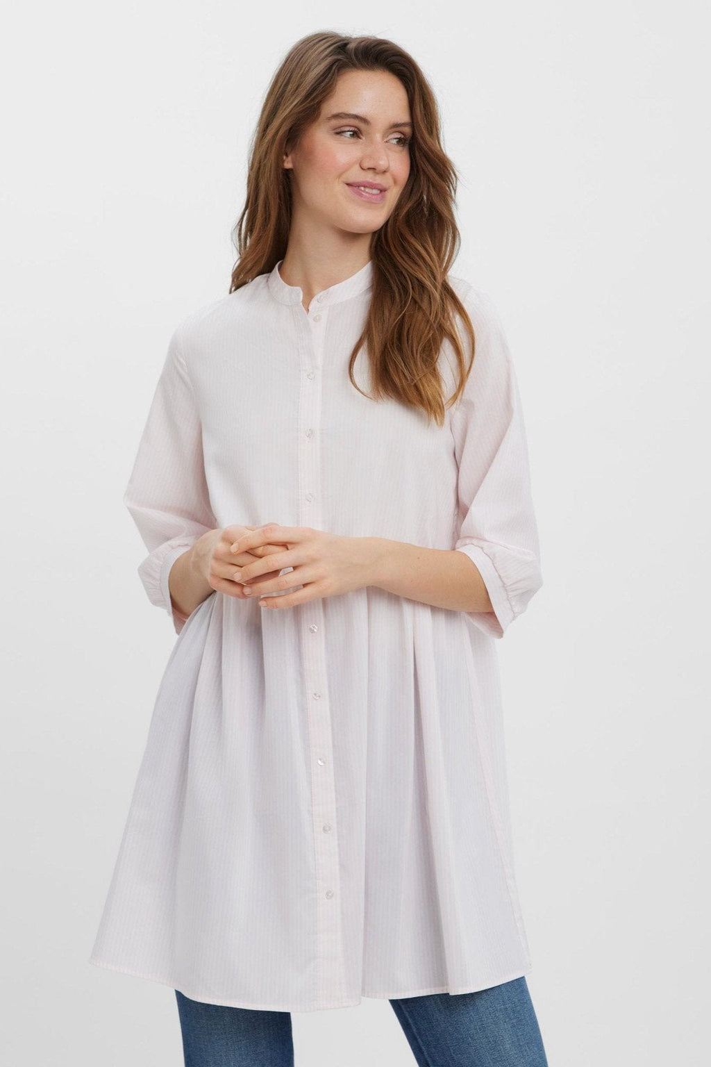 Sisi 3/4 jurk - parfait roze