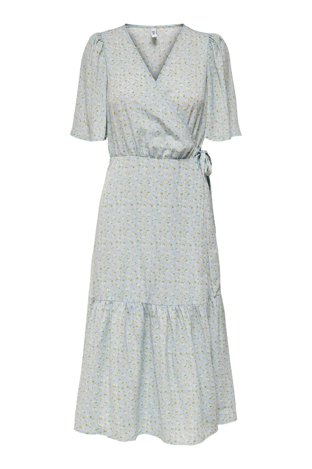 Dina 2/4 ingepakte jurk - blauw