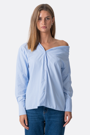 Serena Oversized Shirt - lichtblauw