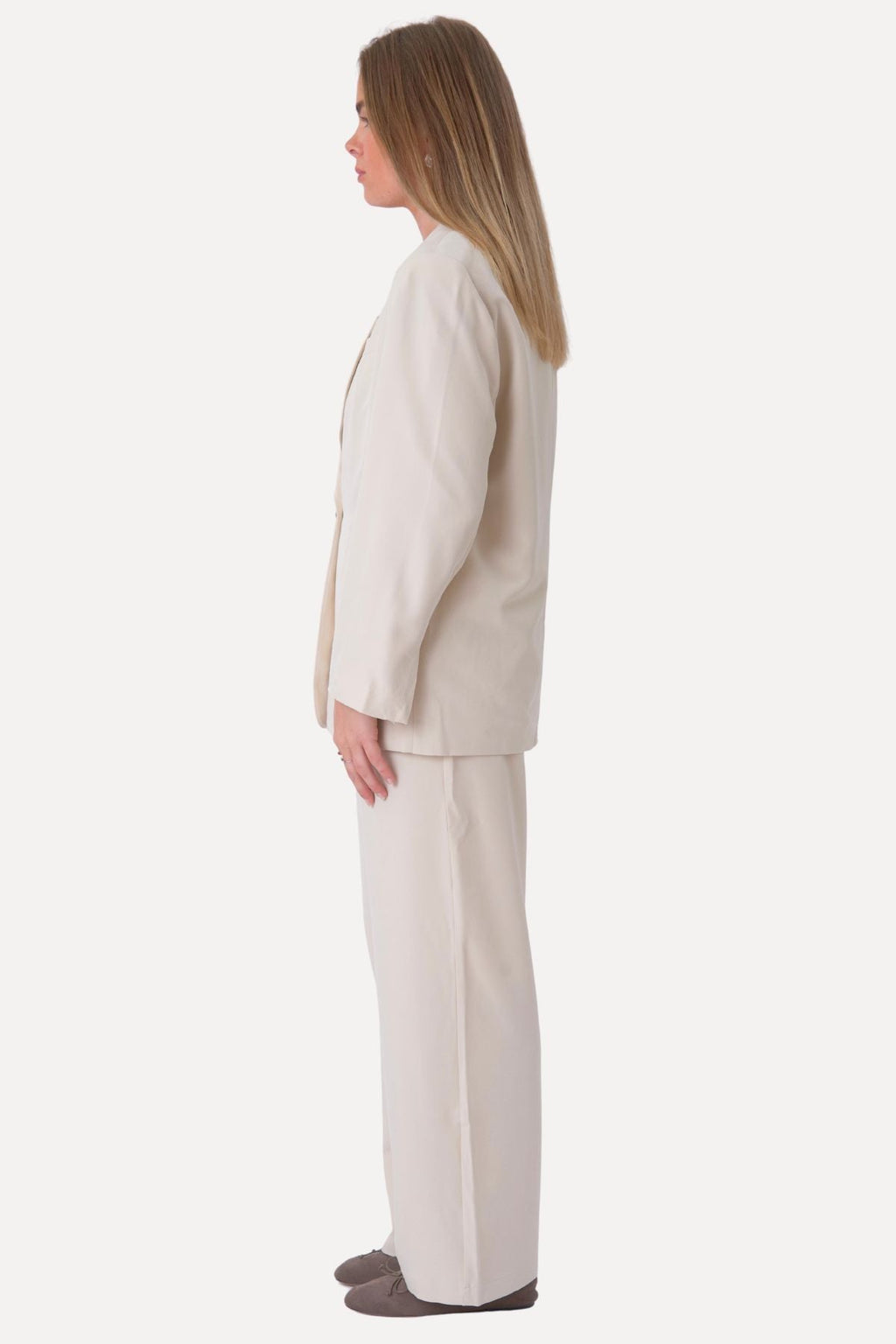 Oversized blazer - beige