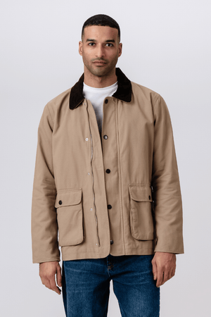 Twill -jas - donker zand