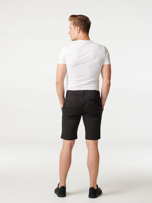 Chino Shorts - Mørkegrå - TeeShoppen - Sort