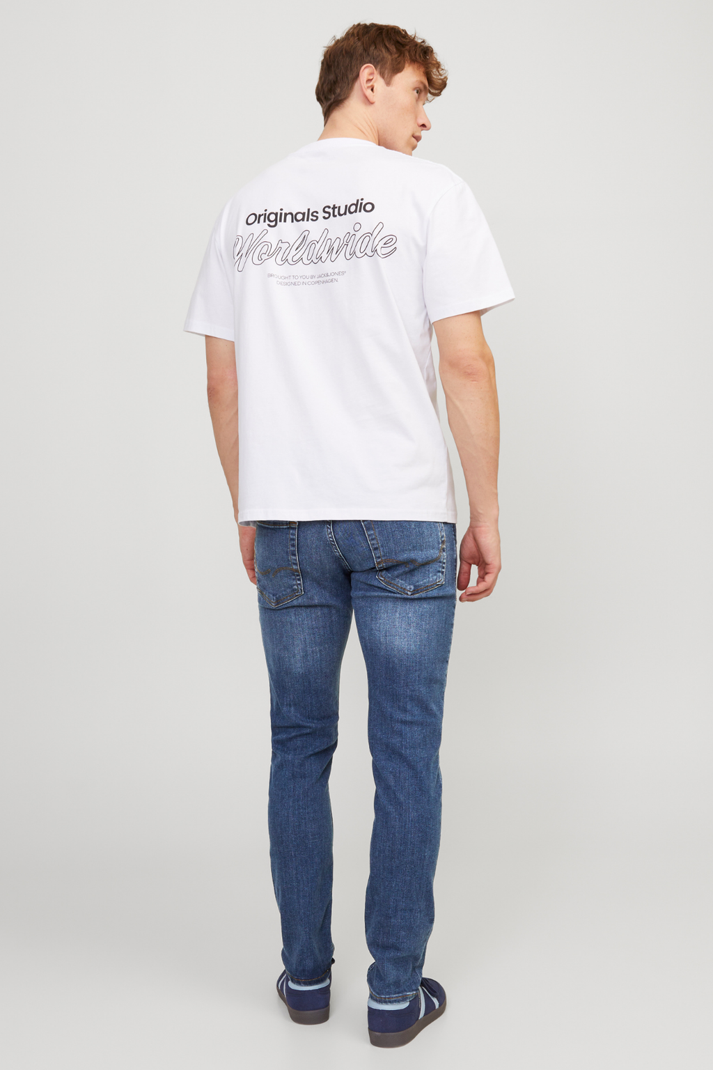 Glenn Stretch Jeans - Denim Blue (slanke pasvorm)