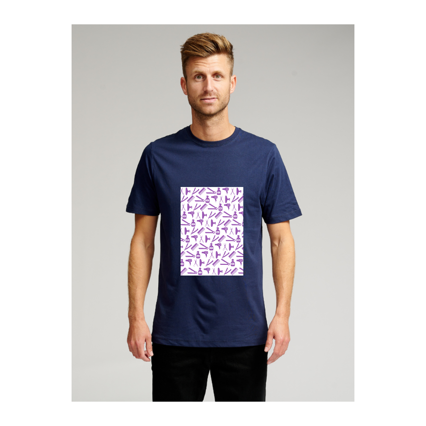 Biologisch Basic T -shirt - marine