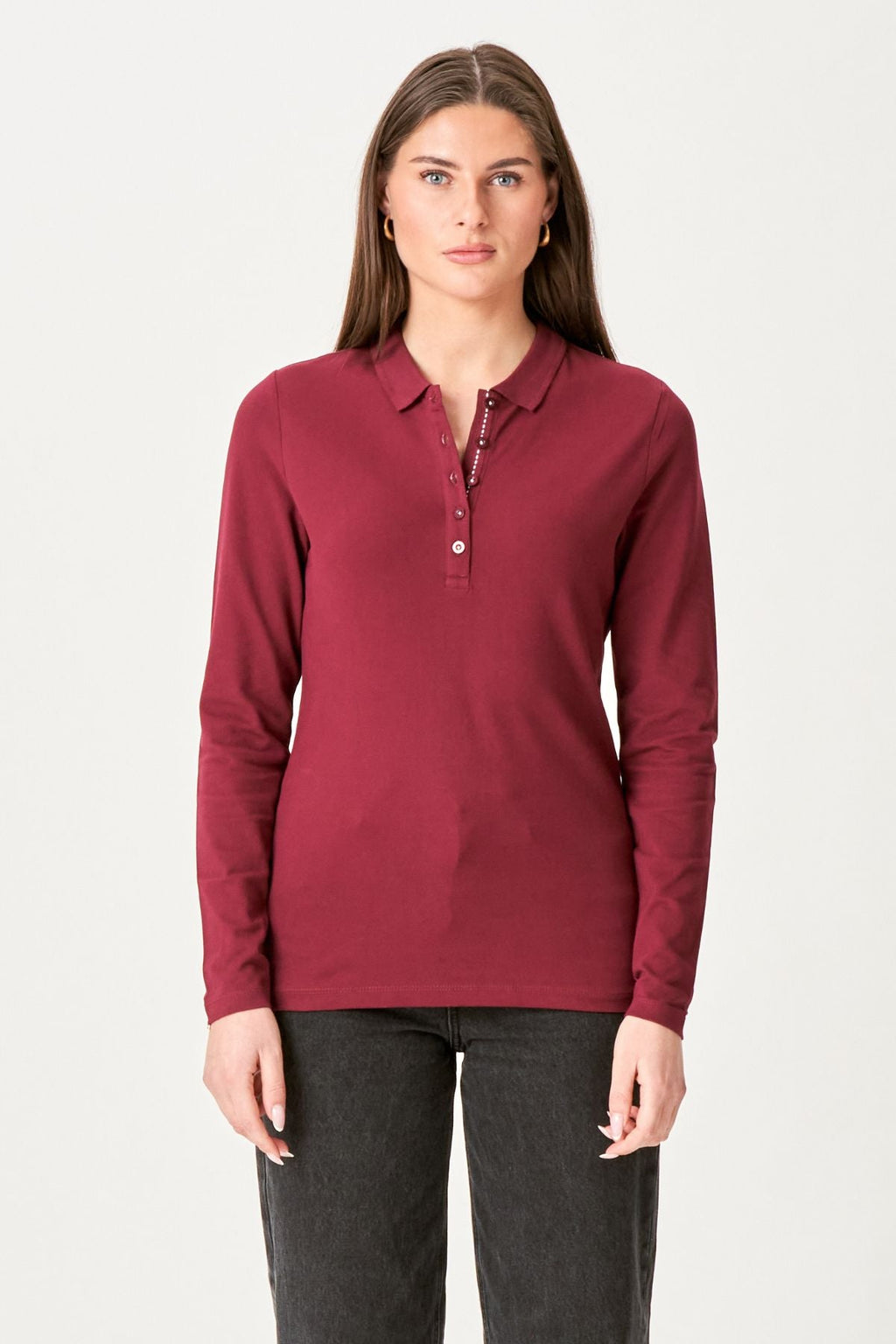 Polo shirt - Bourgondië