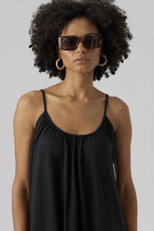 Luna singlet enkeljurk - zwart