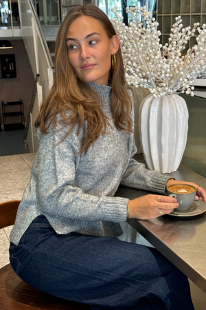 Emma Knit - Light Grey Melange
