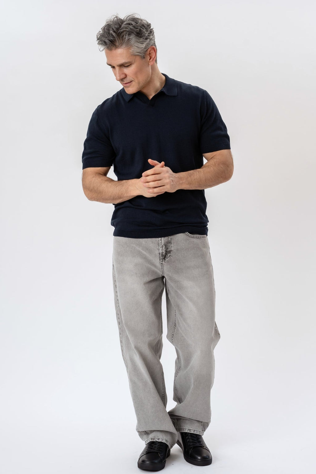 Nathan Gebreid Poloshirt - Marine