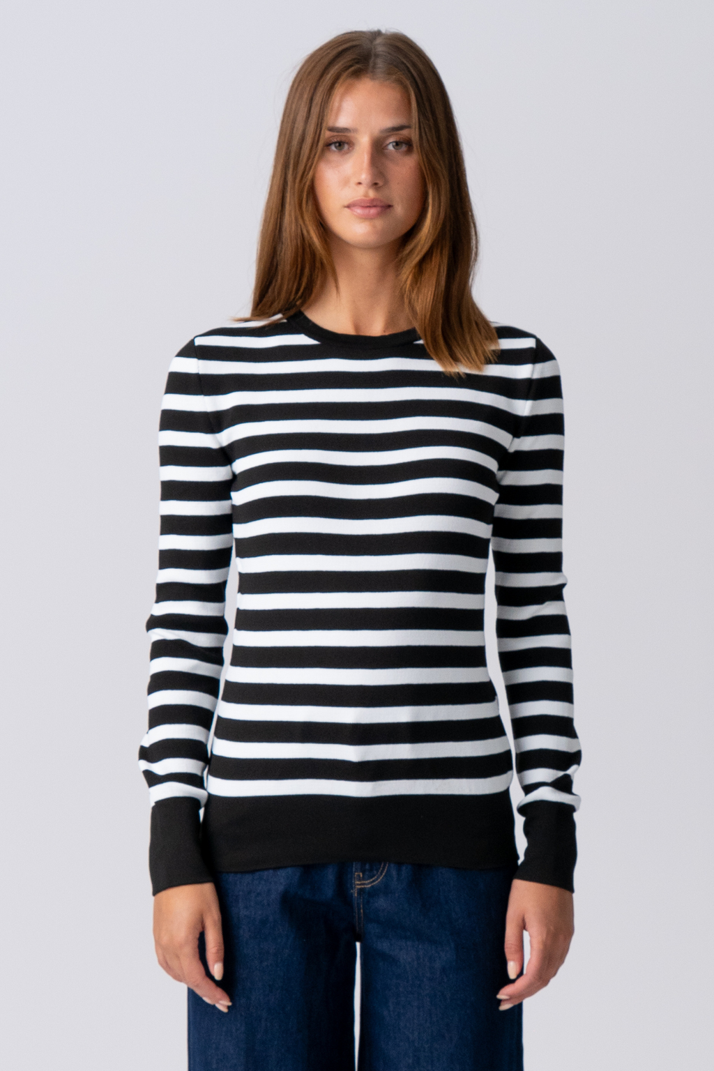 Maja gestreepte shirt - zwart
