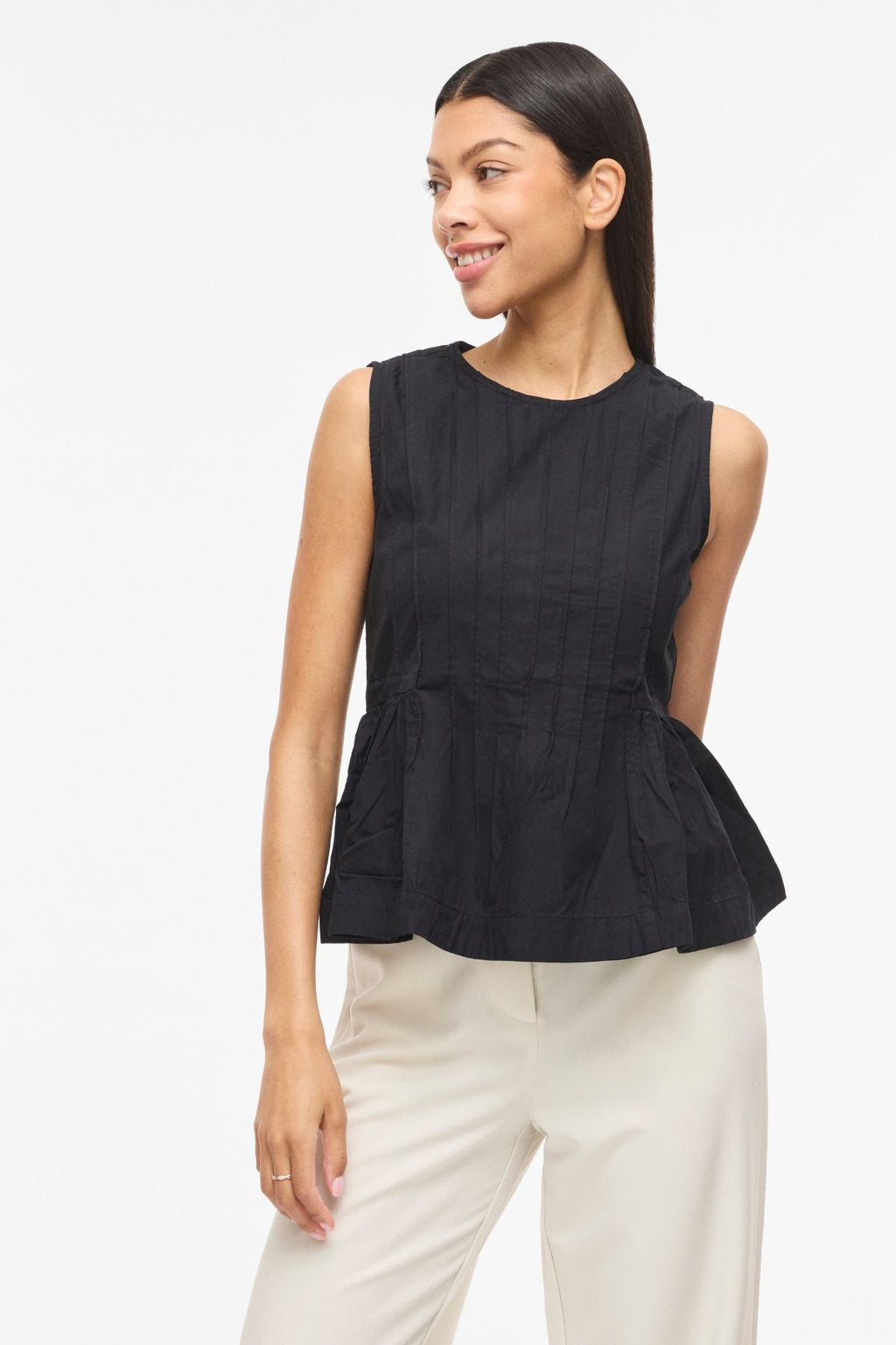 Jimba Top met O-hals - Black Beauty