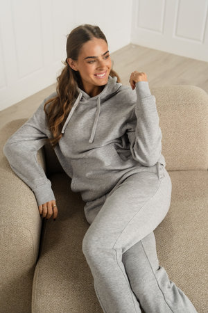 Essential joggingbroek - grijs gemêleerd