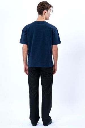 Boxy T-shirt - Marineblauw