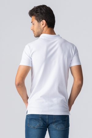 Muscle Polo shirt - wit