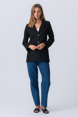 Claire Oversized Blazer - Black