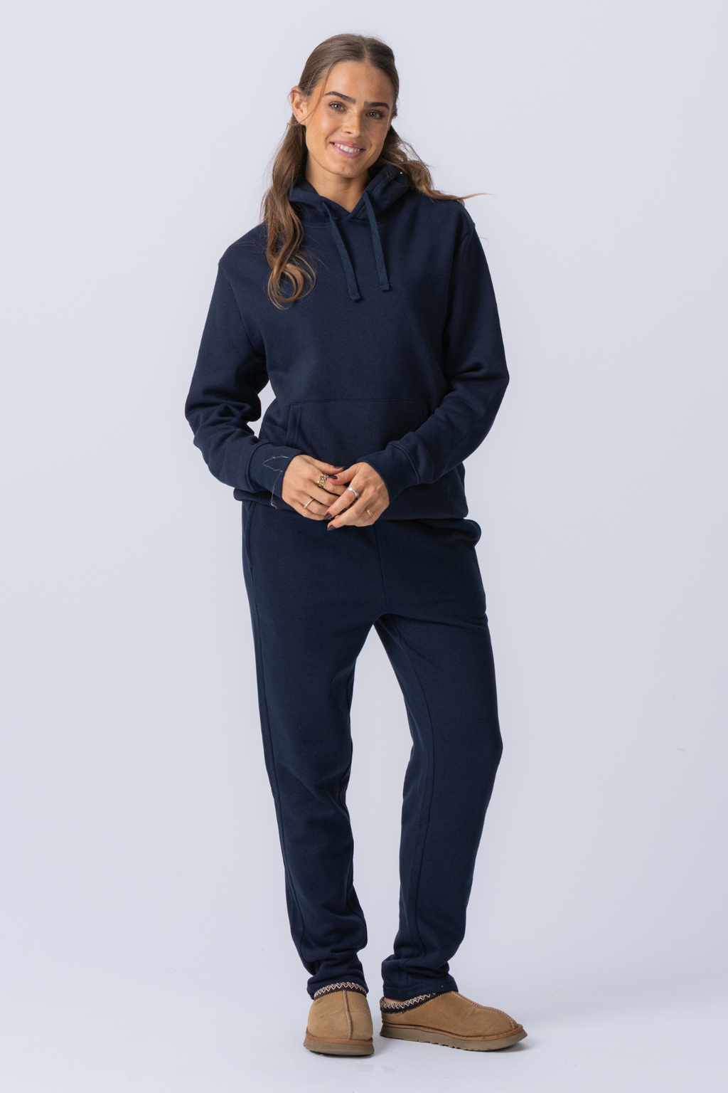 Essential sweatset met capuchon voor dames - Marineblauw