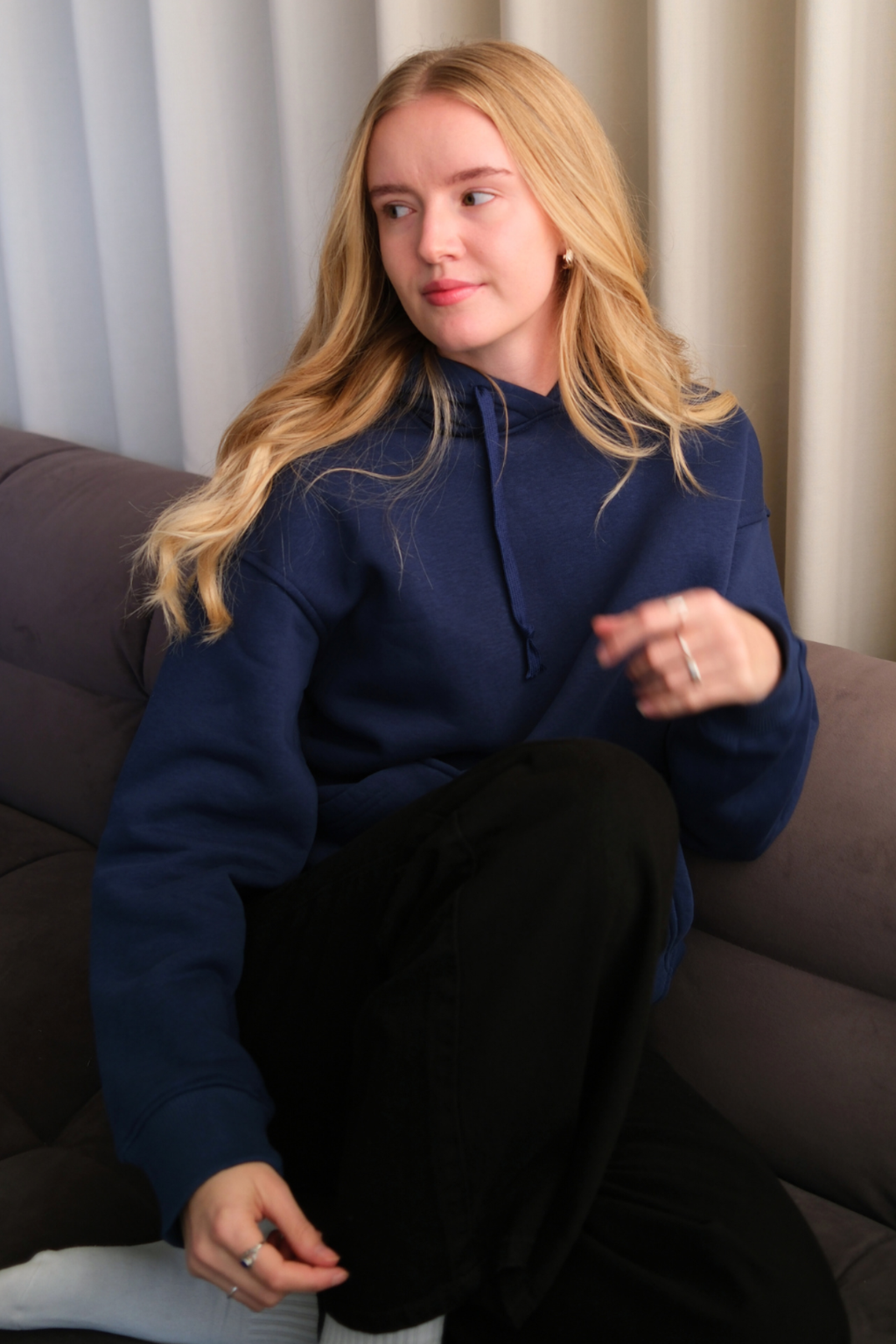 Stella Oversized Hoodie - marine