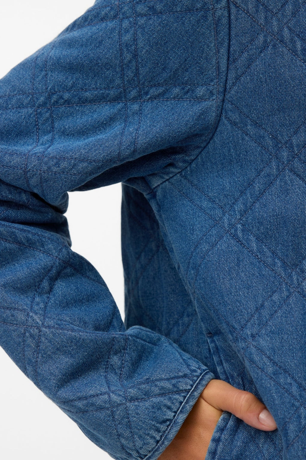 Era gewatteerd jack - medium blauw denim