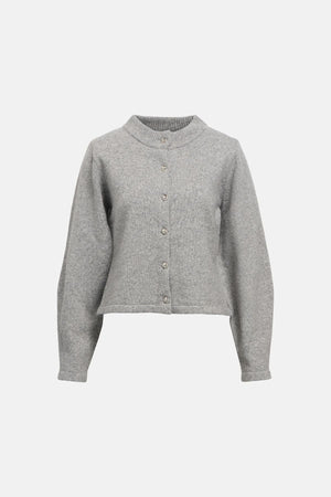 Zari Knit Cardigan - Medium Gray Melange