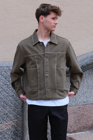 Denim Jacket - Khaki