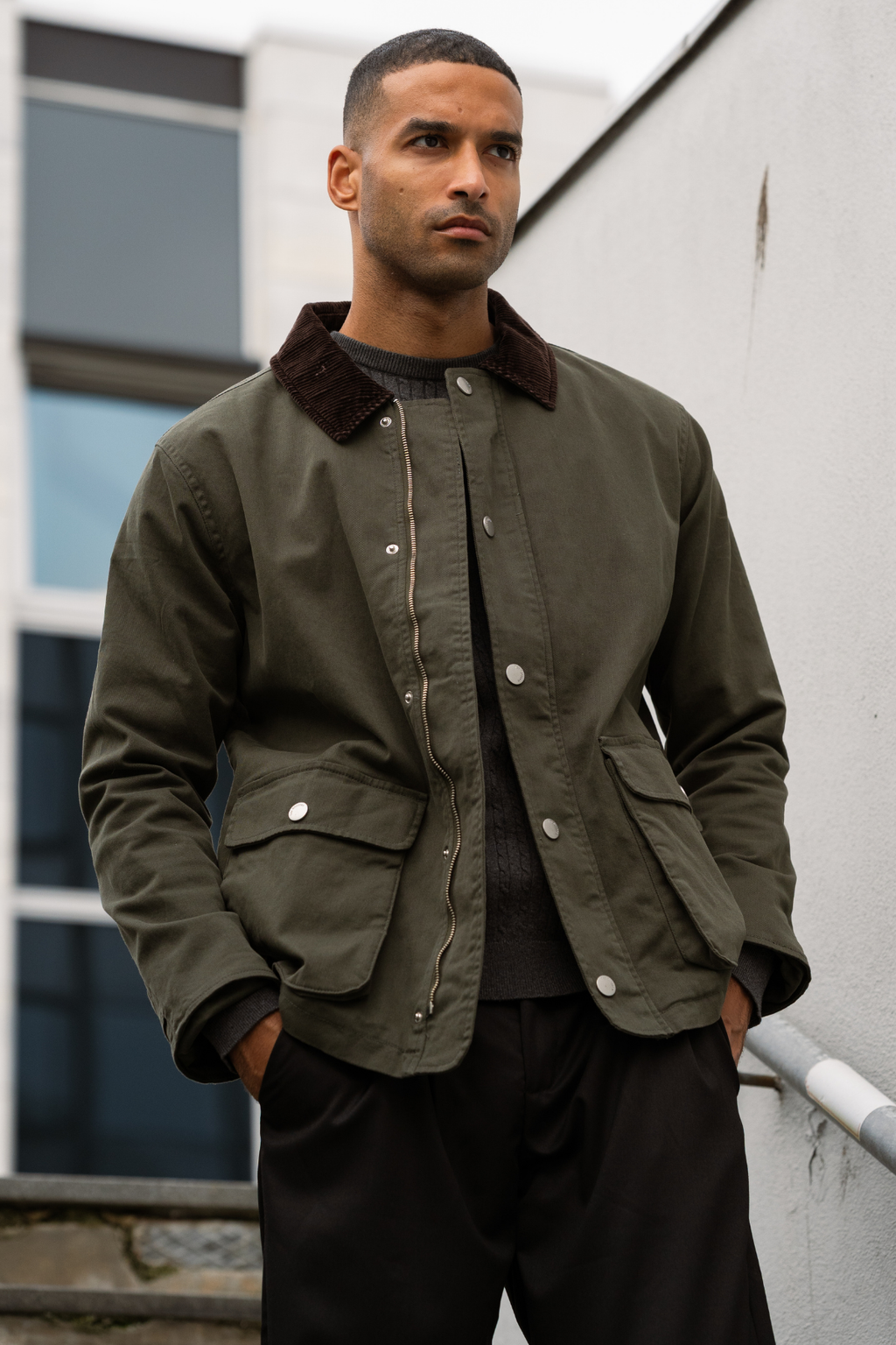 Twill Jacket - Dark Olive