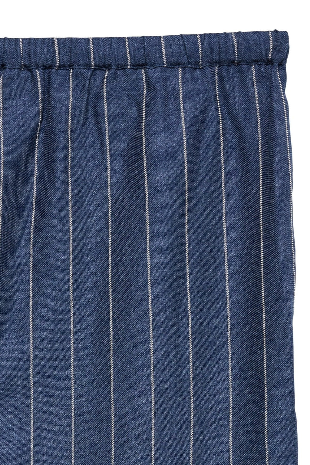 Odette Wijde Broek - Donker Denim / Wit