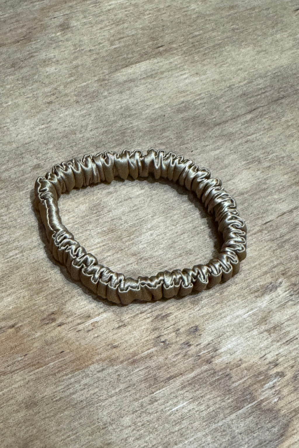 Zijde -elastisch - bruin