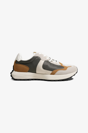 Klassieke Runner - Wit/kaki