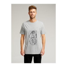 Biologisch Basic T -shirt - grijs