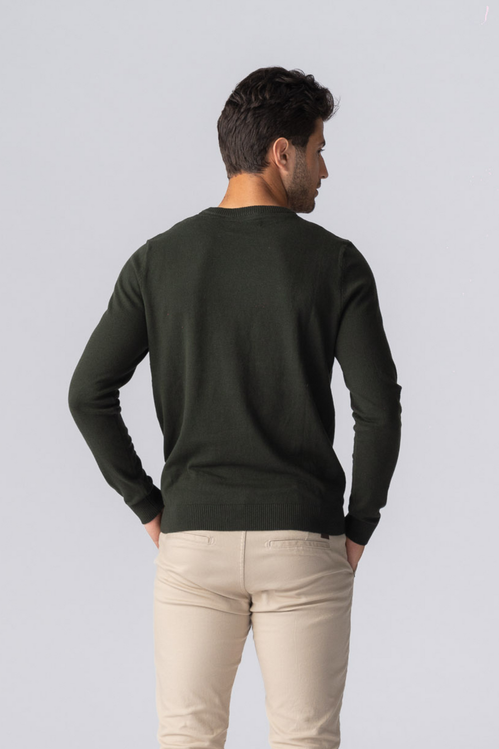 Pullover Ronde Hals - Army