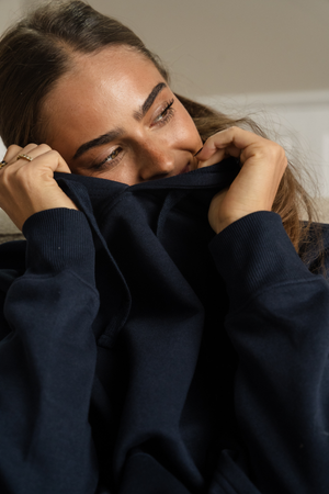 Essentiële hoodie - Marine