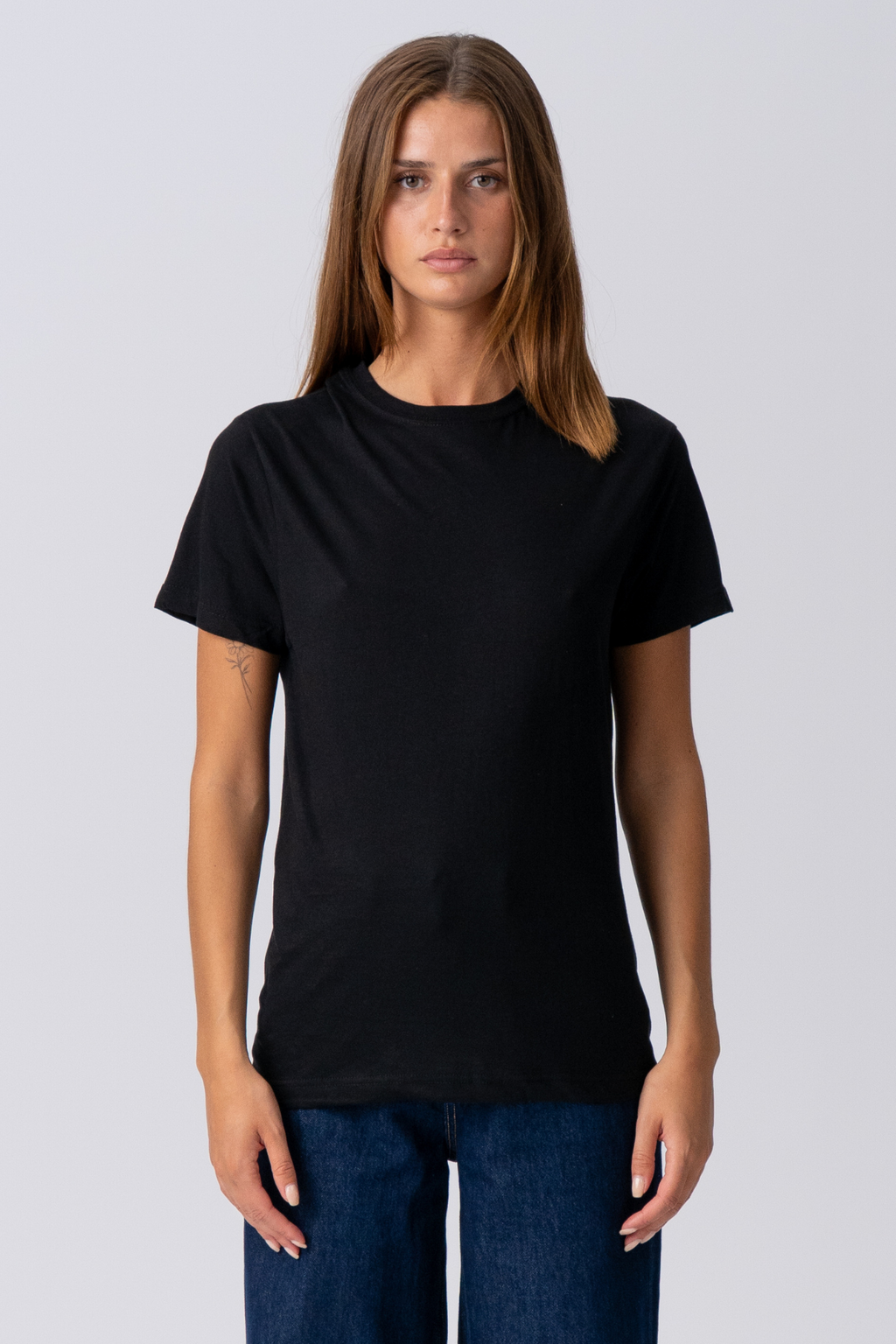 Basic Licht T -shirt - zwart