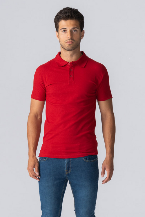 Muscle Polo shirt - rood