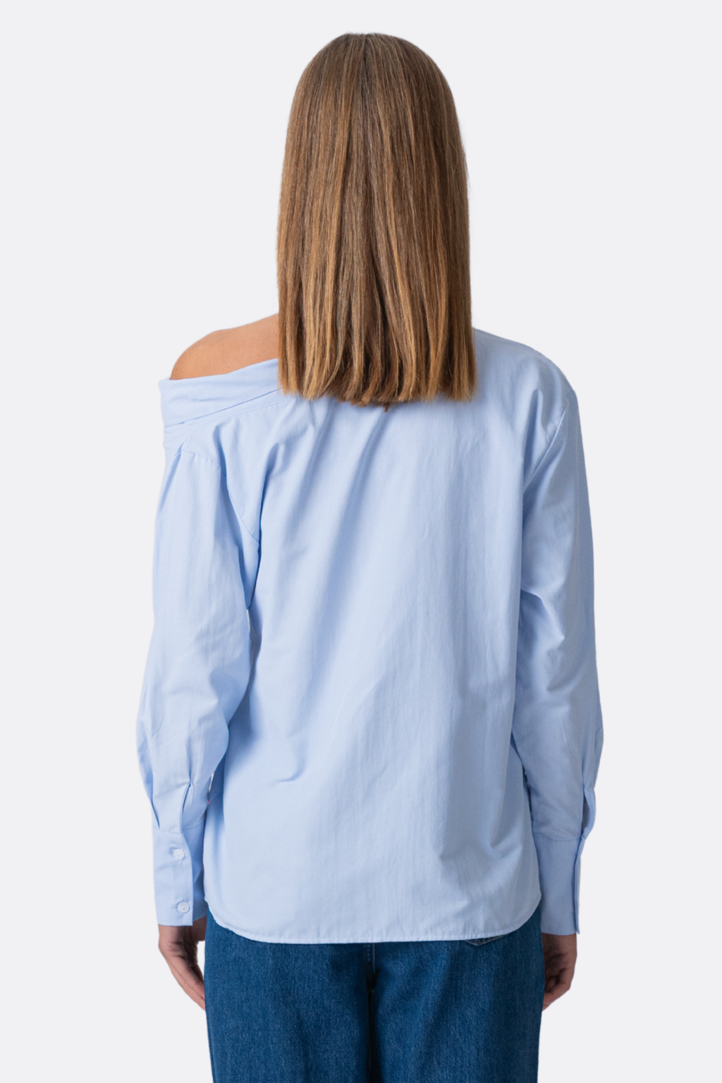 Serena Oversized Shirt - lichtblauw