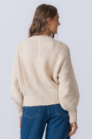 Botton Knit - White