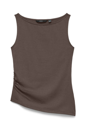 Kira Boot-Hals Top - Chocolate Martini