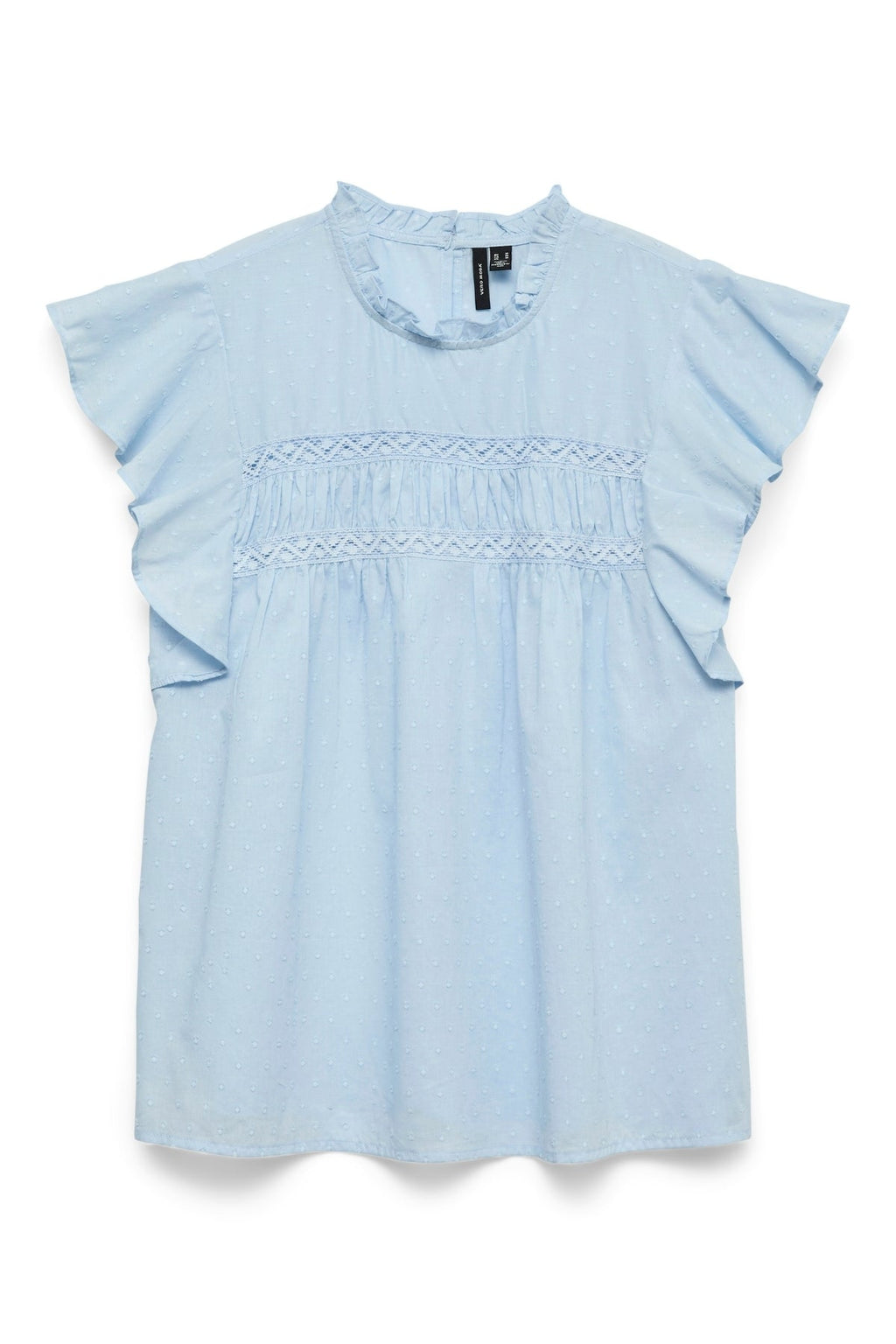 Trine Kanten Top - Kasjmier Blauw