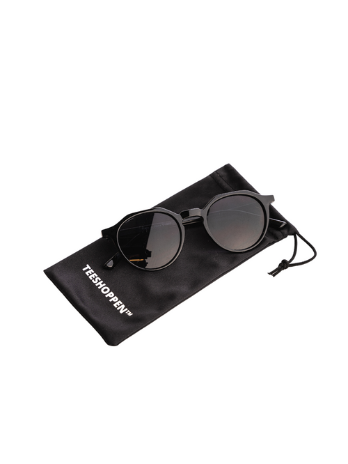 Round Sunglasses - Sort - TeeShoppen - Sort