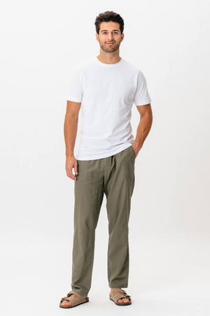 Linen Pants - Army