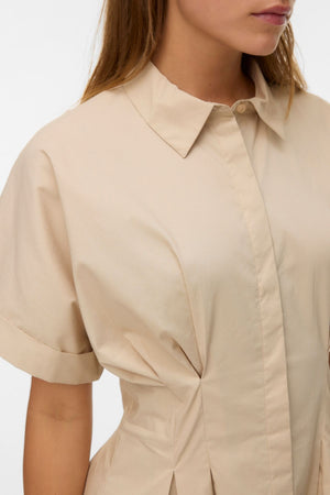 Korte Friba-jurk - Cement