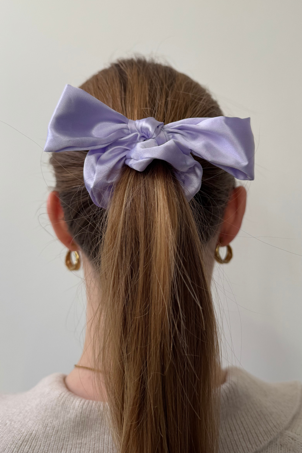 Bow Scrunchie - paars