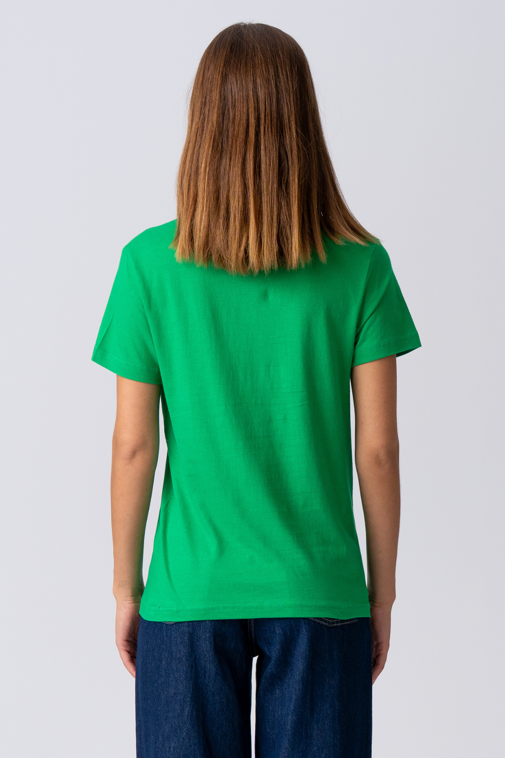 Basic Licht T -shirt - groen
