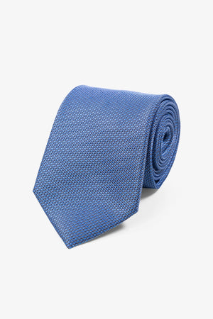Tie - blauw patroon