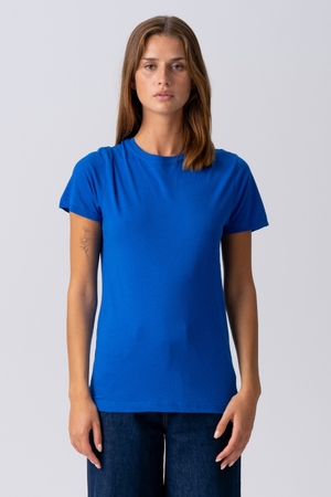 Basic Licht T -shirt - Blauw
